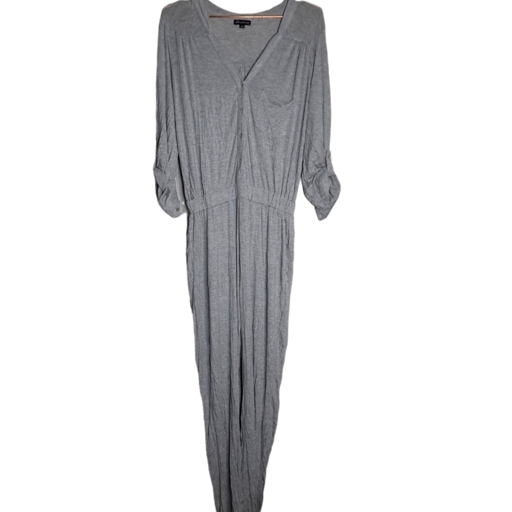Shinestar gray Jumpsuit long sleeve size L
